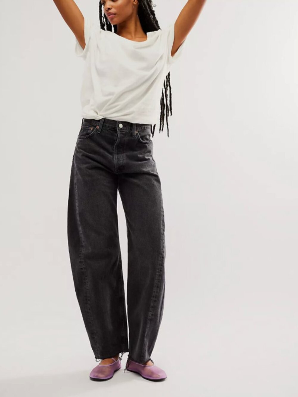 NWOT AGOLDE Luna Pieced Wide Leg Jeans (Possess)